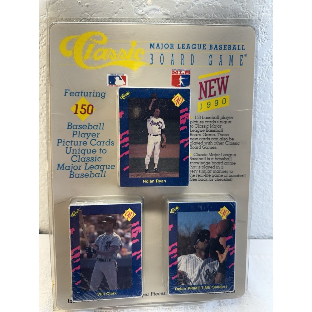 1990 Classic Major League Baseball 150-Card Set with Board Game New Sealed